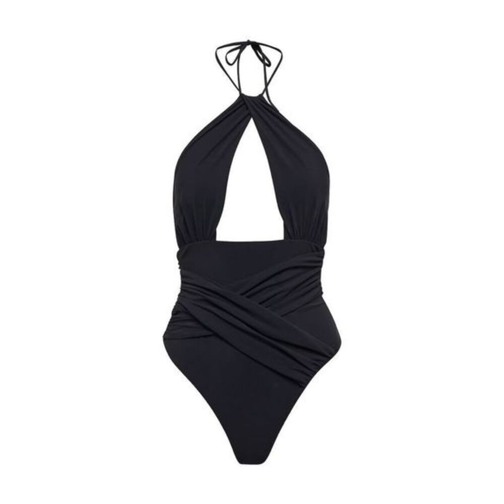 NENSI DOJAKA CROSSED FONT ONE PIECE SWIMSUIT WITH OPEN BACK XS $497